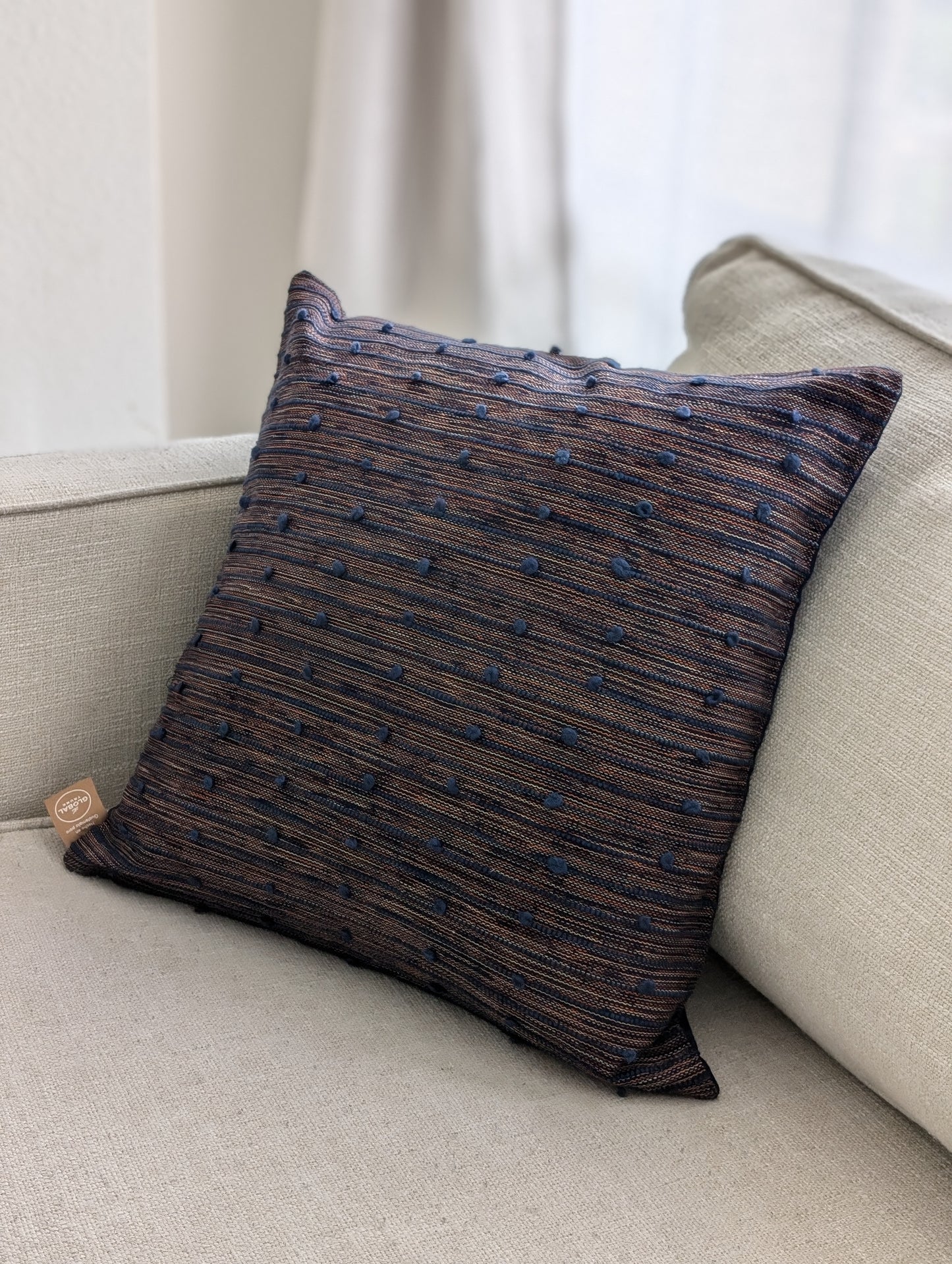 Indigo & Cayenne Pana Pillow Covers