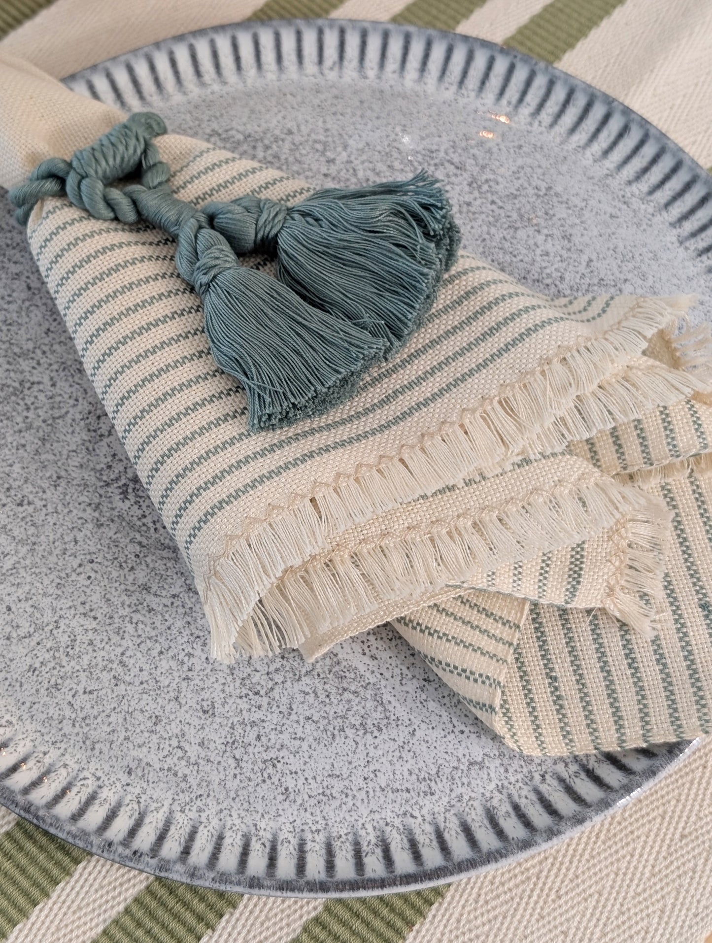 Teal Napkin Rings
