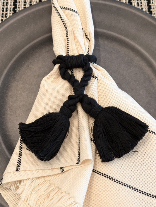 Noir Napkin Rings