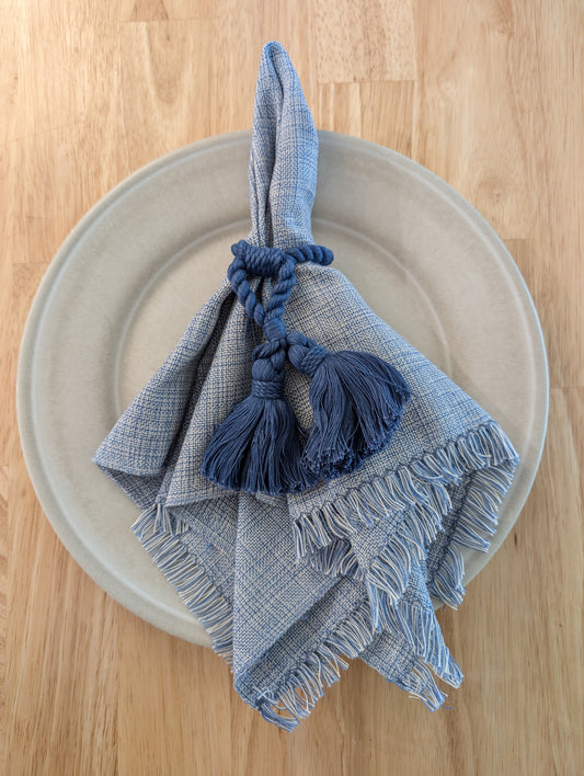 Indigo Napkin Rings