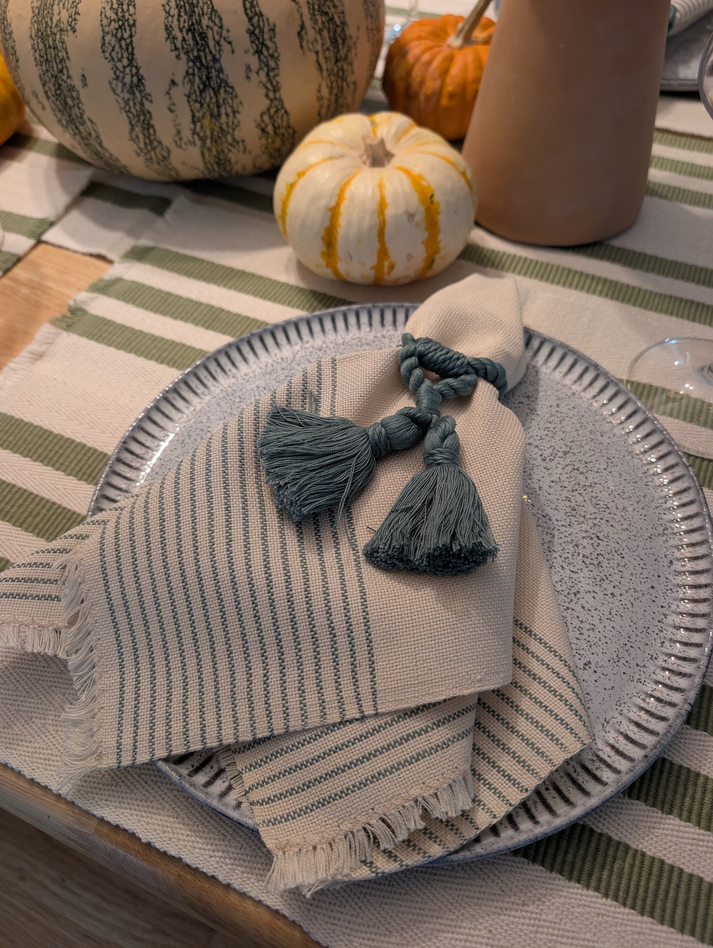 Teal Napkin Rings