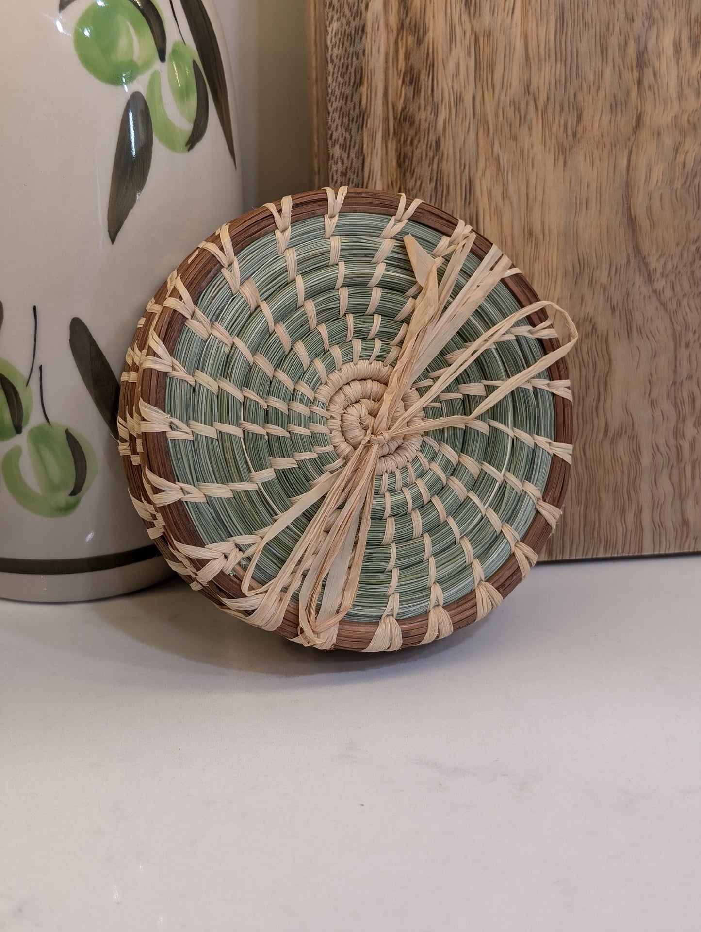 Pine Needle and Wild Grass Coasters (set of 4)